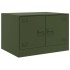Mesa de centro acero verde oliva 67x50x44