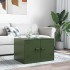 Mesa de centro acero verde oliva 67x50x44