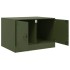Mesa de centro acero verde oliva 67x50x44