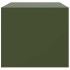 Mesa de centro acero verde oliva 67x50x44