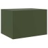 Mesa de centro acero verde oliva 67x50x44