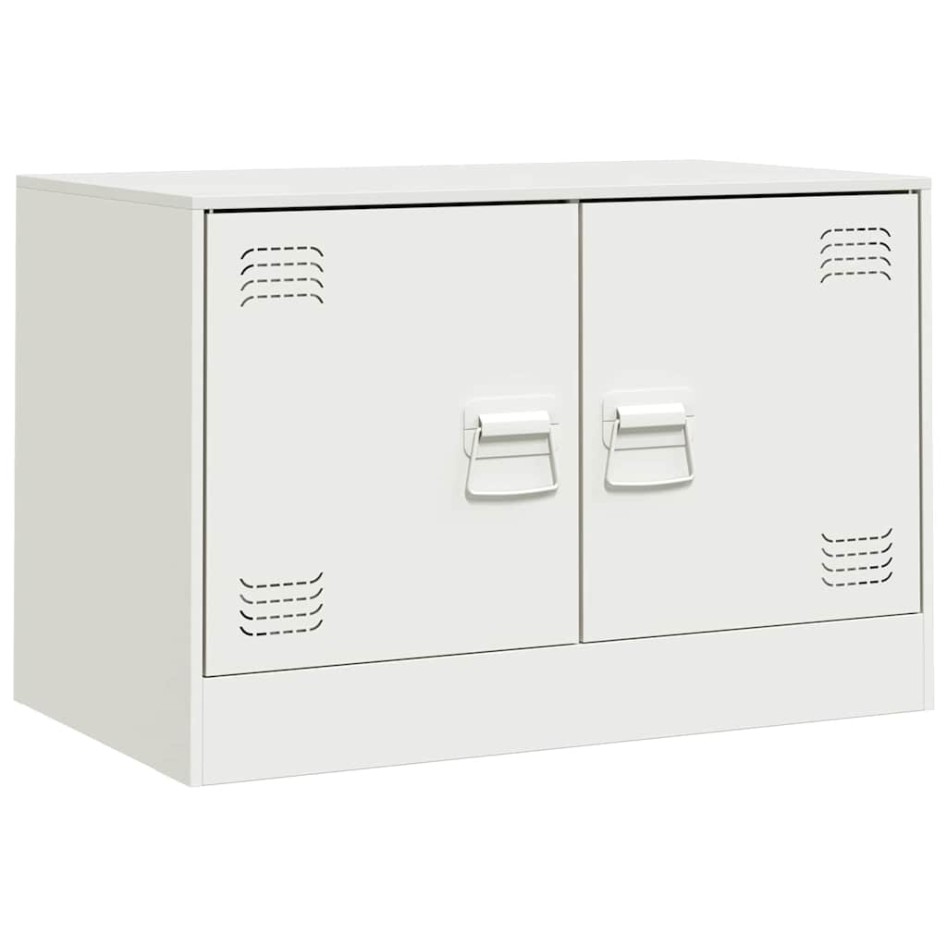 Mueble para TV de acero blanco 67x39x44