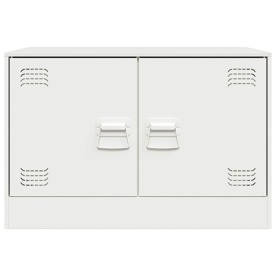 Mueble para TV de acero blanco 67x39x44