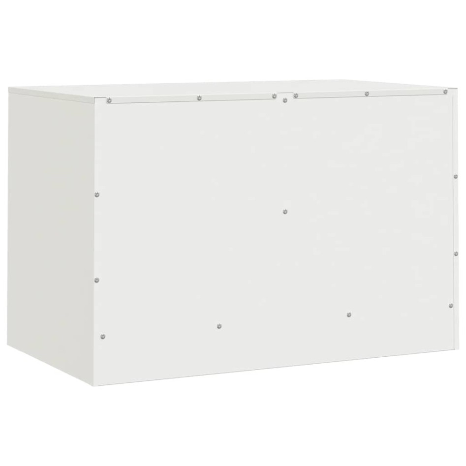 Mueble para TV de acero blanco 67x39x44