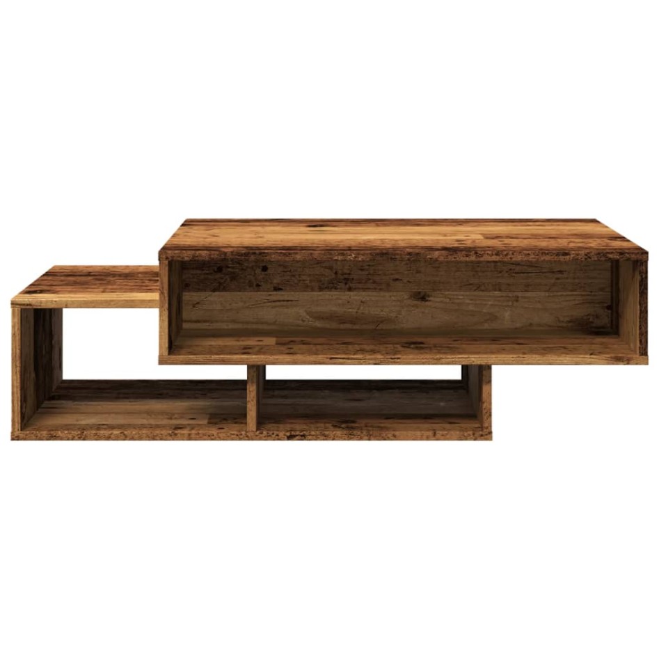 Mesa de centro madera de ingeniería envejecida 105x55x32