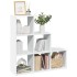 Librería divisor 3 niveles madera ingeniería blanco 99x29x99