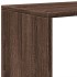 Librería divisor 3 niveles madera marrón roble 99x29x99