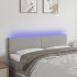 Cabecero con LED de tela gris claro 144x5x78/88