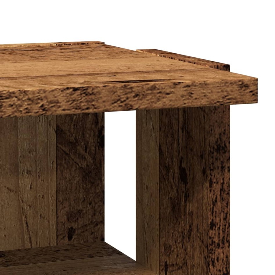 Armario zapatero madera de ingeniería envejecida 28x27x102