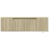 Mueble de TV de pared con luces LED roble Sonoma 135x31x39,5