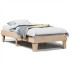 Estructura de cama sin colchón madera maciza de pino 90x190