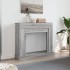 Borde de chimenea madera ingeniería gris Sonoma 100x30x87,5
