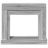 Borde de chimenea madera ingeniería gris Sonoma 100x30x87,5