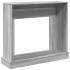 Borde de chimenea madera ingeniería gris Sonoma 100x30x87,5