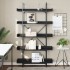 Librería 5 estantes madera de ingeniería negro 100x33x180,5