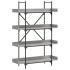 Librería de 4 estantes madera gris Sonoma 100x33x145,5