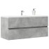 Armario para lavabo contrachapada gris hormigón 100x38,5x45