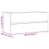 Armario para lavabo contrachapada gris hormigón 100x38,5x45