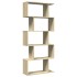 Librería divisora 5 niveles madera roble Sonoma 70x24x161