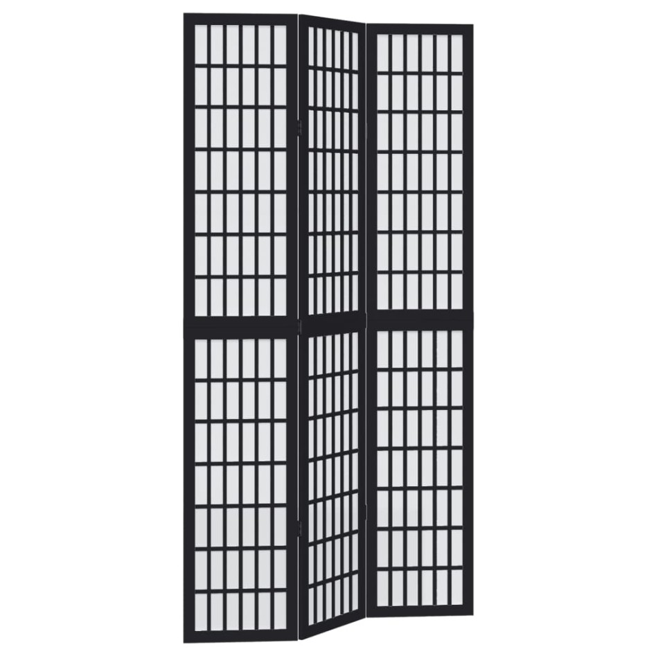 Biombo separador de 3 paneles madera maciza Paulownia