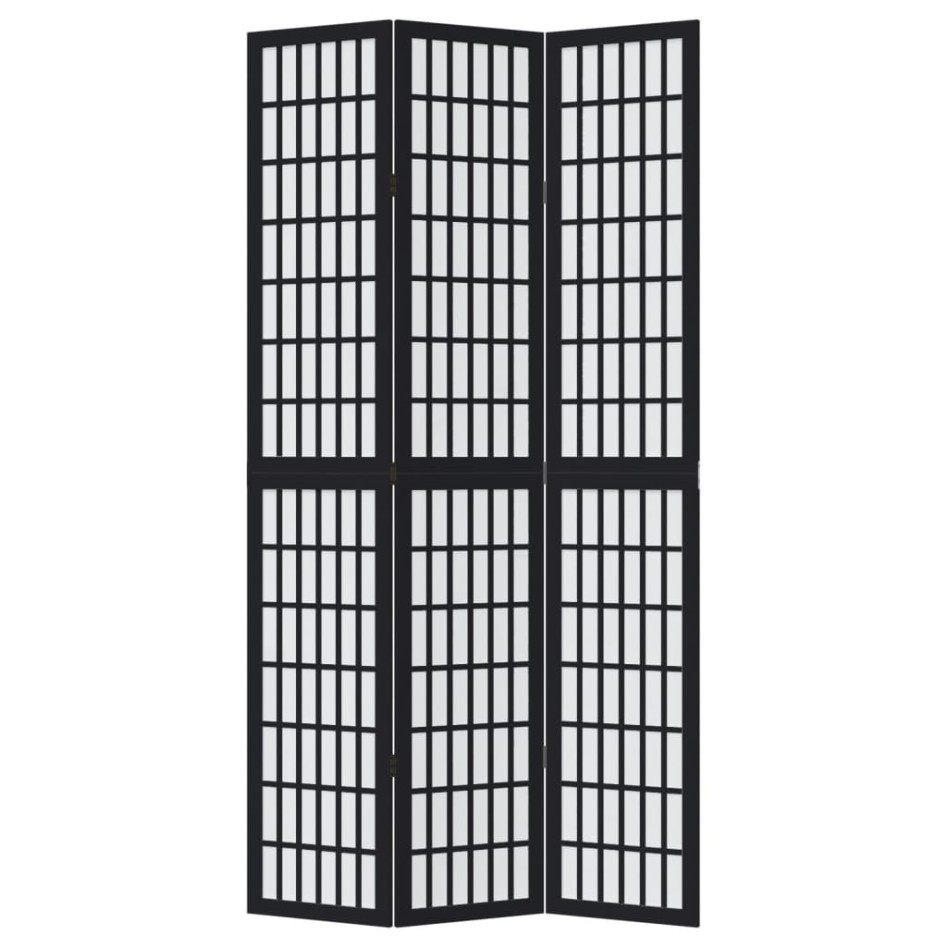 Biombo separador de 3 paneles madera maciza Paulownia