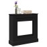 Borde de chimenea madera ingeniería negro 90x30x90