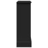 Borde de chimenea madera ingeniería negro 90x30x90
