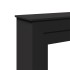 Borde de chimenea madera ingeniería negro 90x30x90