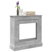 Borde de chimenea madera ingeniería gris hormigón 90x30x90 cm
