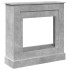 Borde de chimenea madera ingeniería gris hormigón 90x30x90