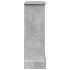 Borde de chimenea madera ingeniería gris hormigón 90x30x90
