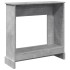 Borde de chimenea madera ingeniería gris hormigón 90x30x90