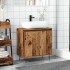 Armario de baño madera de ingeniería envejecida 58x33x60