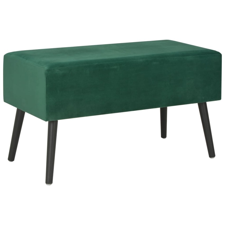 Mesa de centro de terciopelo verde 80x40x46