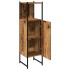 Armario de baño madera de ingeniería envejecida 33x33x120,5