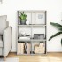 Librería divisor madera ingeniería gris Sonoma 69,5x29x103,5