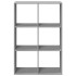 Librería divisor madera ingeniería gris Sonoma 69,5x29x103,5