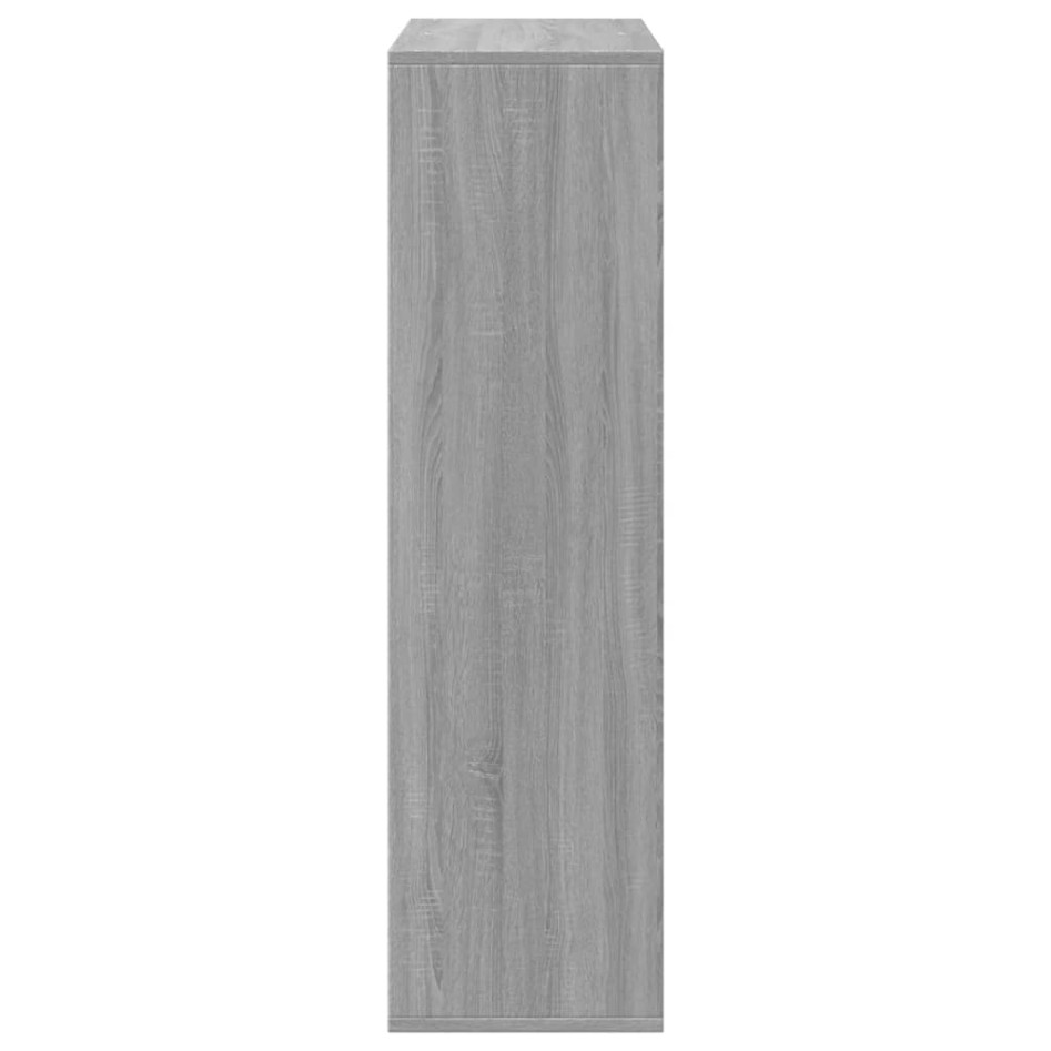 Librería divisor madera ingeniería gris Sonoma 69,5x29x103,5