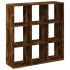 Librería divisora madera roble ahumado 102x29x103,5