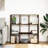 Librería divisora madera roble ahumado 102x29x103,5