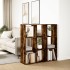 Librería divisora madera roble ahumado 102x29x103,5
