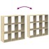 Librería divisor madera ingeniería roble Sonoma 102x29x103,5
