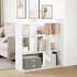 Librería divisora madera ingeniería blanca 102x29x103,5
