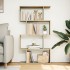 Librería divisora 4 niveles madera roble Sonoma 70x24x129