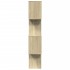 Librería divisora 4 niveles madera roble Sonoma 70x24x129