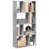 Estantería de madera de ingeniería gris hormigón 60x20x120