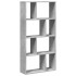 Estantería de madera de ingeniería gris hormigón 60x20x120