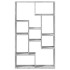 Estantería de madera de ingeniería gris hormigón 72x20x120