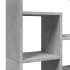 Estantería de madera de ingeniería gris hormigón 72x20x120
