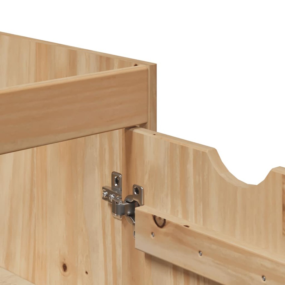 Mueble de lavabo de baño OTTA madera maciza de pino 59x40x80